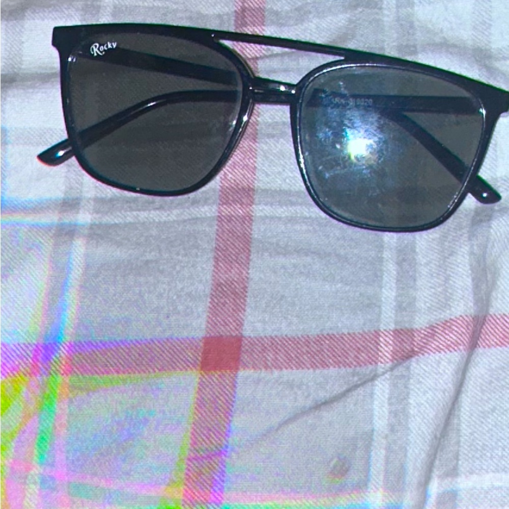 Rocky Black Square Glasses Sleek Design